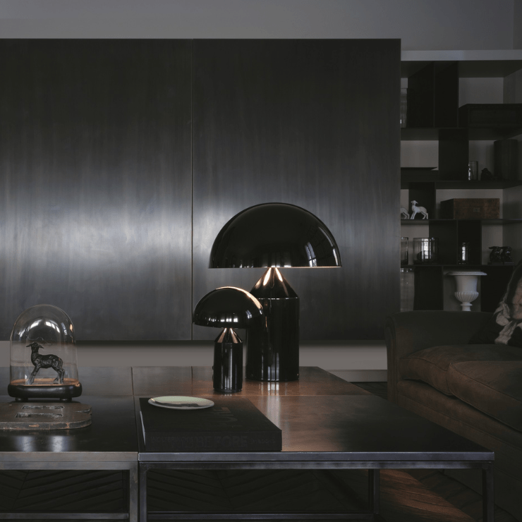 lampe-atollo-oluce-noir